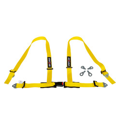 DriftShop 4 Point Harness 2" - Yellow - Road Approved